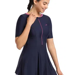 Speedo Navy Plain Swimwear image 3