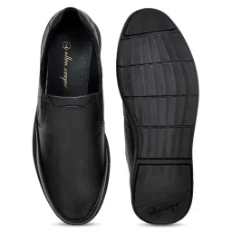 Allen Cooper Men's Black Casual Slip-Ons image 3