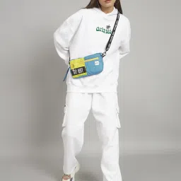 GRIFFEL White Printed Hoodie image 3