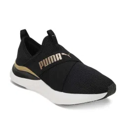 Puma Women's SOFTRIDE Harmony Black Walking Shoes image 3