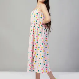 StyloBug Girls Pink Printed Dress image 3