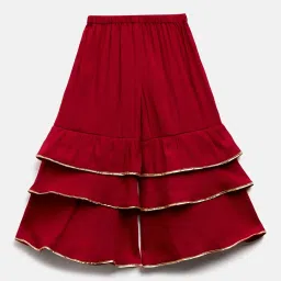 StyloBug Girls Yellow Cotton Printed Kurti Set image 3