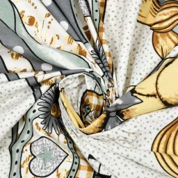 JaipurFabric Green Cotton 180 TC Designer Printed Bedsheet with 2 Pillow Covers image 3