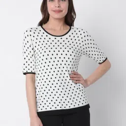 Vero Moda White Polka Dot Top-picture-35