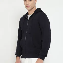 Guess Blue Regular Fit Solid Sweatshirt image 3