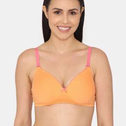 Zivame Orange Half Coverage Wireless Backless Bra-picture-21