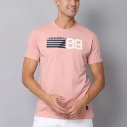 Cantabil Pink Cotton Regular Fit Printed T-Shirt-image-28