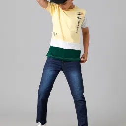 Under Fourteen Only Kids Blue Solid Jeans image 3