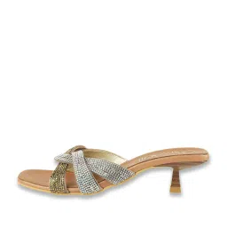 Catwalk Women's Multicolor Cross Strap Stilettos image 3
