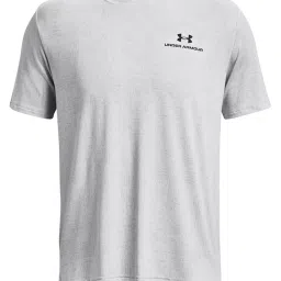 Under Armour Grey Loose Fit Printed Sports T-Shirt image 3