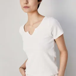 Ginger by Lifestyle White Cotton Top image 3