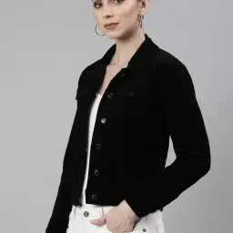 showoffff SHOWOFF Black Regular Fit Tailored Jacket image 3
