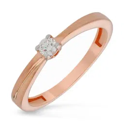 Malabar Gold and Diamonds 18k IGI Certified Diamond Rose Gold Ring for Women-picture-34