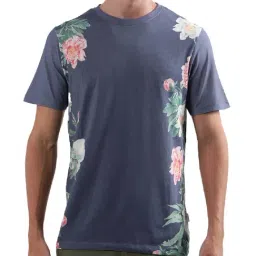 Lindbergh Blue Cotton Regular Fit Printed T-Shirt-picture-19