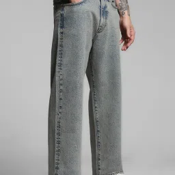 Jack & Jones Blue Cotton Loose Fit Jeans image 3