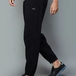 Smileyworld Black Cotton Regular Fit Joggers image 3