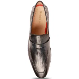 Gordon & Bros Men's Navy Formal Loafers image 3