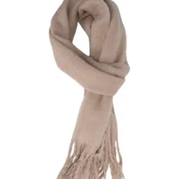 Kazo Beige Solid Scarf-image-97