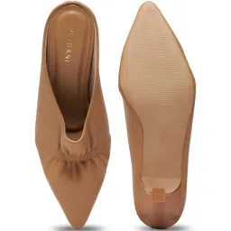 Eridani Women's Celine Beige Mule Shoes image 3