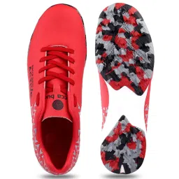 Bacca Bucci Men's Prowess ZX360 Red Football Shoes image 3