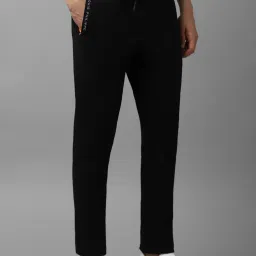 Louis Philippe Mid Black Slim Fit Trackpants image 3