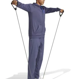 Adidas Blue Regular Fit Sports Trackpants image 3