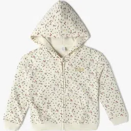 GAP Girls White Floral Hoodie-picture-48