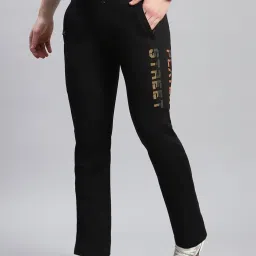 Monte Carlo Black Regular Fit Printed Trackpants image 3