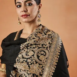 Pashmoda Vasant Aari Ethnic Motifs Embroidered Shawl image 3