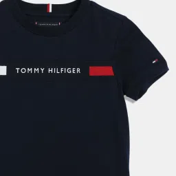 Tommy Hilfiger Dark Night Navy Logo Regular Fit T-Shirt image 3