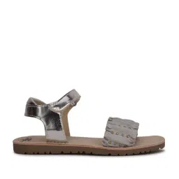 Bubblegummers by Bata Kids Grey & Brown Ankle Strap Sandals-picture-27