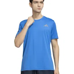 Adidas Blue Regular Fit Printed Sports T-Shirt-image-95