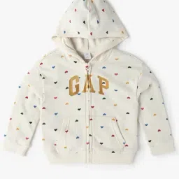 GAP Girls White Printed Sweatshirt-image-32