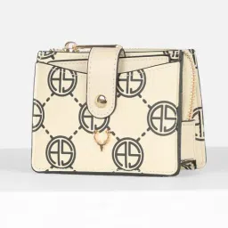 Allen Solly Beige Logo Wallet image 2