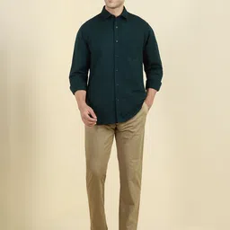 Allen Solly Men Slim Fit Solid Spread Collar Casual Shirt image 5