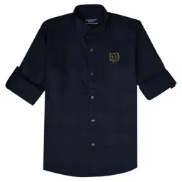 Cavio Boys Blue Cotton Solid Shirt-picture-21