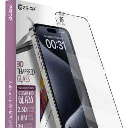GRIPP 3D Tempered Glass Screen Protector for iPhone 15 Pro Max (6.7")-picture-20