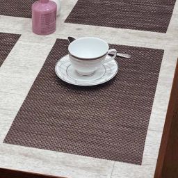 Bianca Premium Woven Brown PVC Placemat - Set of 6-picture-41