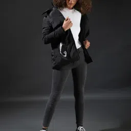 Campus Sutra Black Regular Fit Jacket image 5