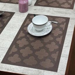 Bianca Premium Woven Brown PVC Placemat - Set of 6-picture-34