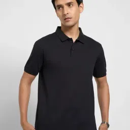 Peregrine by Pantaloons Black Polo T-Shirt-picture-17