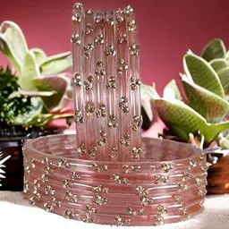 VMENTERPRISE Set of 12 Artificial Stone-Studded Bangle image 2