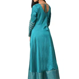 W Round Neck Floral Maxi Ethnic Dress image 5