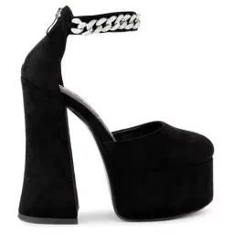 London Rag Women's Black Ankle Strap Sandals-picture-40