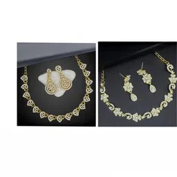 ELANHOOD Set of 2 Stone-Studded Jewellery Set image 1