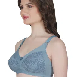 Eve's Beauty Floral Full Coverage Non Padded Lace Minimizer Bra With All Day Comfort image 4