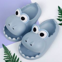 Baby Moo 3D Cartoon Crocodile Beach Slippers  Sliders - Blue-picture-8