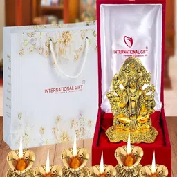 INTERNATIONAL GIFT 7Pcs Bronze & Red Home Gift Sets-image-45