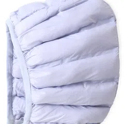 Little Kangaroos Full Sleeves Padded & Hooded Jacket with Pocket Solid Colour - Lilac image 4