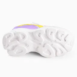 Cute Walk by Babyhug Velcro Closure Colour Block Casual Shoes With Lace Detailing - Pink image 5